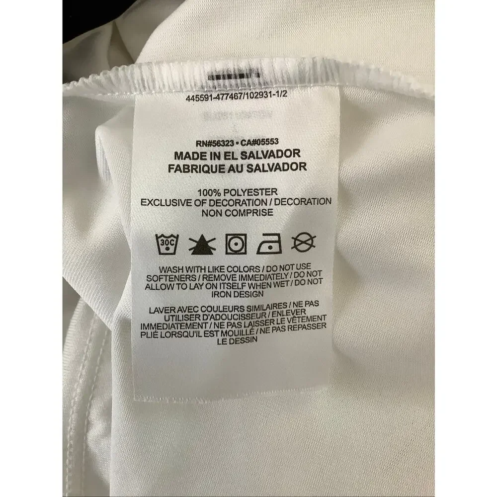Nike Kids LG White Legend Dri-Fit Swoosh Short Sleeve Athleisure T Shirt A20-2